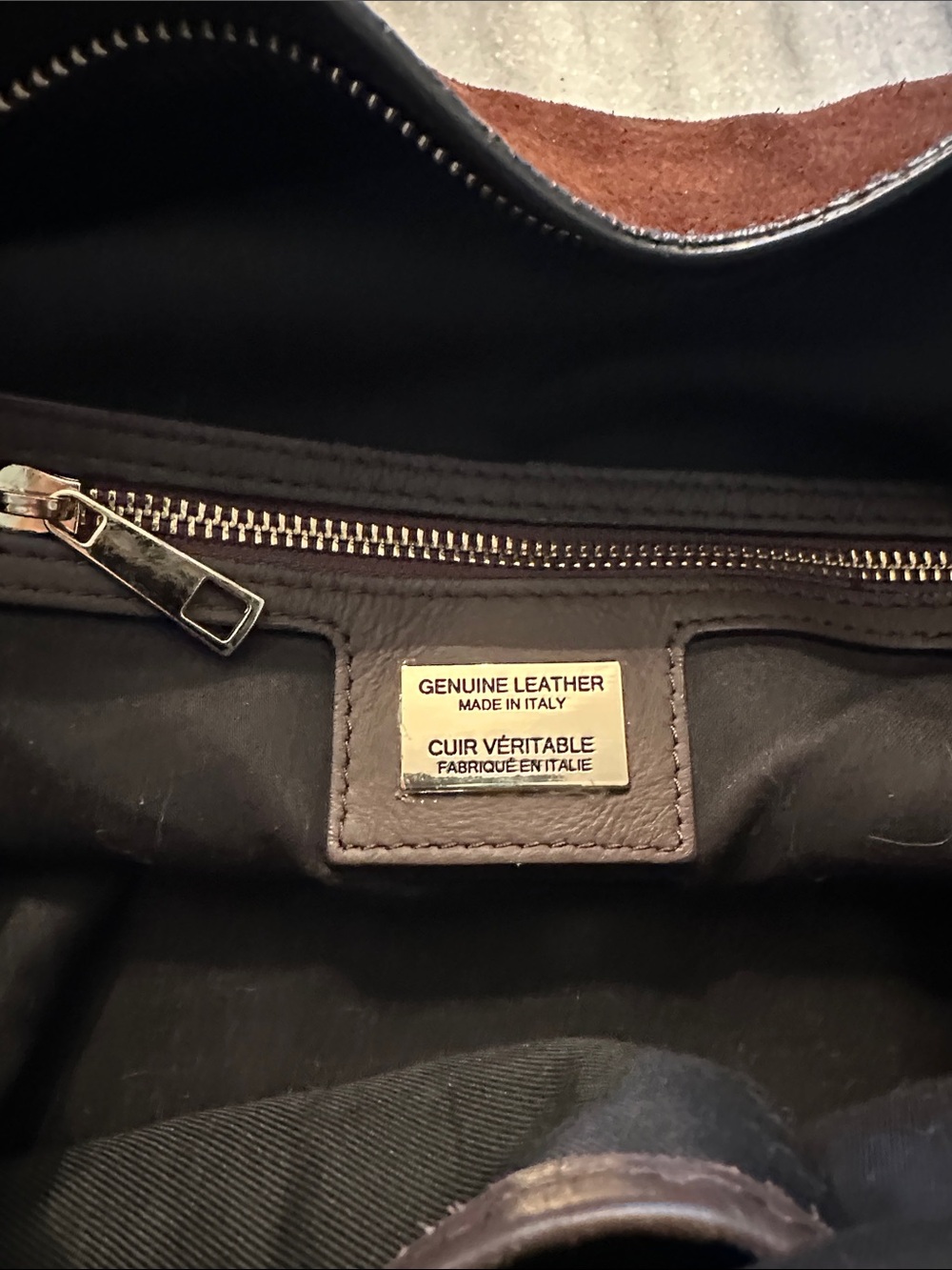 VIOLA CASTELLIANI SUEDE AND LEATHER SLOUCHY SHOULDER BAG - Picture 10 of 11